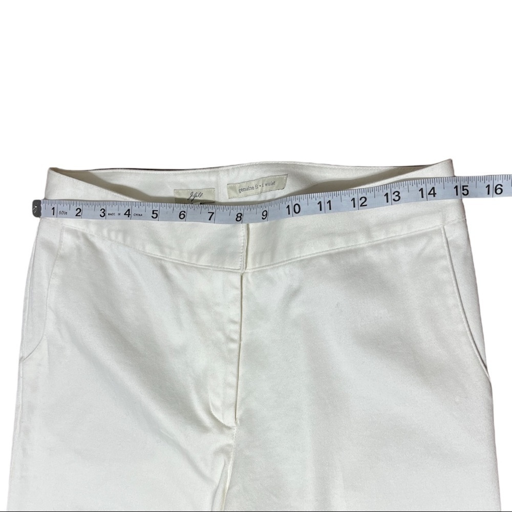 J.Jill white Cotton Genuine Fit at Waist Pants Size 6 - Picture 4 of 9